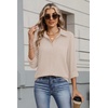 Zeagoo Womens Button Down Shirt Long Sleeve Work Blouse with Pocket | Business Clothing, Dressy Casual Shirts, Floral Blouse, Solid Color Office Wear(C-beige)