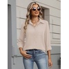 Zeagoo Womens Button Down Shirt Long Sleeve Work Blouse with Pocket | Business Clothing, Dressy Casual Shirts, Floral Blouse, Solid Color Office Wear(C-beige)