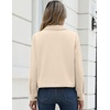 Zeagoo Womens Fashion Cropped Jacket Corduroy Button Down Long Sleeve Shirt | Crop Top, Trendy Outfits, Fall Winter Coats(Apricot)