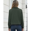 Zeagoo Womens Fashion Cropped Jacket Corduroy Button Down Long Sleeve Shirt | Crop Top, Trendy Outfits, Fall Winter Coats(Army Green)