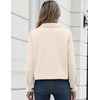 Zeagoo Womens Fashion Cropped Jacket Corduroy Button Down Long Sleeve Shirt | Crop Top, Trendy Outfits, Fall Winter Coats(Beige)