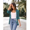 Zeagoo Women’s Open Front Cardigan 2026 Spring Summer Lightweight 3/4 Sleeve Draped Ruffles Cardigans S-3XL(Multicolor 858)