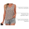 Zeagoo Womens Summer Tank Tops V Neck Sleeveless Tops Casual Loose Fit Solid Floral Tanks Cute Basic Banded Cami Shirts(Pa115)