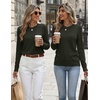 Zeagoo Womens Wool Blend Sweater Crewneck Long Sleeve Tops Fashion Clothing | Zeagoo Womens Wool Blend Crewneck Sweater Long Sleeve Soft Knit Pullover Lightweight Business Casual Black Fashion Clothing(Army Green)