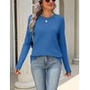 Zeagoo Womens Wool Blend Sweater Crewneck Long Sleeve Tops Fashion Clothing | Zeagoo Womens Wool Blend Crewneck Sweater Long Sleeve Soft Knit Pullover Lightweight Business Casual Black Fashion Clothing(Blue)