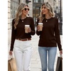 Zeagoo Womens Wool Blend Sweater Crewneck Long Sleeve Tops Fashion Clothing | Zeagoo Womens Wool Blend Crewneck Sweater Long Sleeve Soft Knit Pullover Lightweight Business Casual Black Fashion Clothing(Coffee)