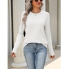 Zeagoo Womens Wool Blend Sweater Crewneck Long Sleeve Tops Fashion Clothing | Zeagoo Womens Wool Blend Crewneck Sweater Long Sleeve Soft Knit Pullover Lightweight Business Casual Black Fashion Clothing(White)