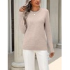 Zeagoo Womens Wool Blend Sweater Crewneck Long Sleeve Tops Fashion Clothing | Zeagoo Womens Wool Blend Crewneck Sweater Long Sleeve Soft Knit Pullover Lightweight Business Casual Black Fashion Clothing(Apricot)