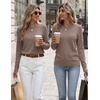 Zeagoo Womens Wool Blend Sweater Crewneck Long Sleeve Tops Fashion Clothing | Zeagoo Womens Wool Blend Crewneck Sweater Long Sleeve Soft Knit Pullover Lightweight Business Casual Black Fashion Clothing(Khaki)