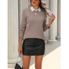 Zeagoo Womens Wool Blend Sweater Crewneck Long Sleeve Tops Fashion Clothing | Zeagoo Womens Wool Blend Crewneck Sweater Long Sleeve Soft Knit Pullover Lightweight Business Casual Black Fashion Clothing(Khaki)