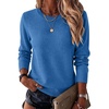 Zeagoo Womens Wool Blend Sweater Crewneck Long Sleeve Tops Fashion Clothing | Zeagoo Womens Wool Blend Crewneck Sweater Long Sleeve Soft Knit Pullover Lightweight Business Casual Black Fashion Clothing(Blue)