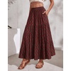 Zeagoo Women’s Skirt Chiffon Elastic High Waist Maxi Skirt with Pockets | Chiffon Elastic Waist Flowy A Line 3 Tiered Pleated Skirt With Pockets, for Work, Beach & Travel Vacation(Gz53)