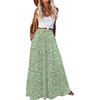 Zeagoo Womens Casual Maxi Skirts for Women 2026 High Waist Boho Skirts Floral Printed Long Flowy Skirt with Pockets(Xh534)