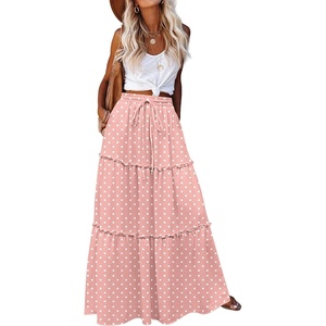 Zeagoo Womens Casual Maxi Skirts for Women 2026 High Waist Boho Skirts Floral Printed Long Flowy Skirt with Pockets(Jh1)