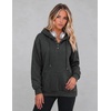 Zeagoo Hoodies for Women Casual Button Collar Drawstring Long Sleeve Hooded Sweatshirt Pullover Tops for Fall Winter 2026(Dark Grey)