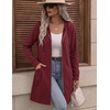 Zeagoo Hoodies for Women Fall Zip up Jacket with Pocket 2026 S-3XL | Womens Zip up Hoodies,Tunic Sweatshirts for Women,Casual Jacket for Women,Deep Pockets,Special Zip Design,Women Fall Clothes(Red)
