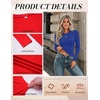 Zeagoo Women Long Sleeve Shirts Slim Fit Going Out Tops Crewneck Basic Tee | Stretchy Fitted Tops for Casual, Versatile T-Shirt, Soft Layering Shirts, Perfect for Summer and Fall Outfits(Royal Blue)