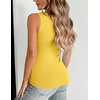 Zeagoo Womens Double Lined V Neck Tank Tops Summer Slim Fit Outfits | Casual Basic Layering Tank Tops, Sleeveless Tops For Women, Cute Going Out Tops, Womens Summer Tops, Women Fall Clothes(Ginger)