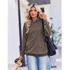 Zeagoo Womens Oversized Hoodies Pullover Fleece Hooded Sweatshirt Trendy | Comfort Hoodie, Womens Fall Clothes, Kangaroo Pocket, Raglan Sleeves, Long Sleeve, Solid Color, Casual, Winter, Midweight(Grey)