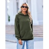 Zeagoo Womens Oversized Hoodies Pullover Fleece Hooded Sweatshirt Trendy | Comfort Hoodie, Womens Fall Clothes, Kangaroo Pocket, Raglan Sleeves, Long Sleeve, Solid Color, Casual, Winter, Midweight(Army Green)
