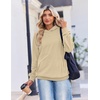 Zeagoo Womens Oversized Hoodies Pullover Fleece Hooded Sweatshirt Trendy | Comfort Hoodie, Womens Fall Clothes, Kangaroo Pocket, Raglan Sleeves, Long Sleeve, Solid Color, Casual, Winter, Midweight(Light Brown)