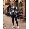 Zeagoo Womens Oversized Hoodies Pullover Fleece Hooded Sweatshirt Trendy | Comfort Hoodie, Womens Fall Clothes, Kangaroo Pocket, Raglan Sleeves, Long Sleeve, Solid Color, Casual, Winter, Midweight(Black White Plaid)