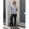 Zeagoo Womens Oversized Hoodies Pullover Fleece Hooded Sweatshirt Trendy | Comfort Hoodie, Womens Fall Clothes, Kangaroo Pocket, Raglan Sleeves, Long Sleeve, Solid Color, Casual, Winter, Midweight(Light Grey)