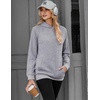 Zeagoo Womens Oversized Hoodies Pullover Fleece Hooded Sweatshirt Trendy | Comfort Hoodie, Womens Fall Clothes, Kangaroo Pocket, Raglan Sleeves, Long Sleeve, Solid Color, Casual, Winter, Midweight(Light Grey)