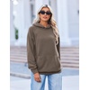 Zeagoo Womens Oversized Hoodies Pullover Fleece Hooded Sweatshirt Trendy | Comfort Hoodie, Womens Fall Clothes, Kangaroo Pocket, Raglan Sleeves, Long Sleeve, Solid Color, Casual, Winter, Midweight(Grey)