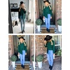 Zeagoo Womens Plaid Flannel Shirt Long Sleeve Top Casual Button Down Blouse | Flannel Plaid Shirt,Cotton Fabric,Loose Fit Blouse,Business Casual Outfits,2026 Fashion Fall Western Shacket Jacket(1-green)