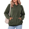 Zeagoo Womens Oversized Hoodies Pullover Fleece Hooded Sweatshirt Trendy | Comfort Hoodie, Womens Fall Clothes, Kangaroo Pocket, Raglan Sleeves, Long Sleeve, Solid Color, Casual, Winter, Midweight(Army Green)
