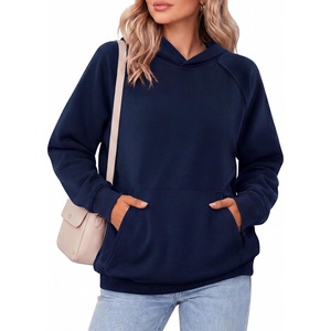 Zeagoo Womens Oversized Hoodies Pullover Fleece Hooded Sweatshirt Trendy | Comfort Hoodie, Womens Fall Clothes, Kangaroo Pocket, Raglan Sleeves, Long Sleeve, Solid Color, Casual, Winter, Midweight(Blue)