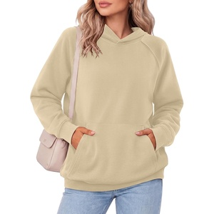 Zeagoo Womens Oversized Hoodies Pullover Fleece Hooded Sweatshirt Trendy | Comfort Hoodie, Womens Fall Clothes, Kangaroo Pocket, Raglan Sleeves, Long Sleeve, Solid Color, Casual, Winter, Midweight(Light Brown)