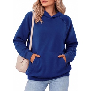 Zeagoo Womens Oversized Hoodies Pullover Fleece Hooded Sweatshirt Trendy | Comfort Hoodie, Womens Fall Clothes, Kangaroo Pocket, Raglan Sleeves, Long Sleeve, Solid Color, Casual, Winter, Midweight(Navy)