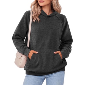Zeagoo Womens Oversized Hoodies Pullover Fleece Hooded Sweatshirt Trendy | Comfort Hoodie, Womens Fall Clothes, Kangaroo Pocket, Raglan Sleeves, Long Sleeve, Solid Color, Casual, Winter, Midweight(Drak Grey)