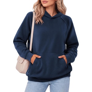 Zeagoo Womens Oversized Hoodies Pullover Fleece Hooded Sweatshirt Trendy | Comfort Hoodie, Womens Fall Clothes, Kangaroo Pocket, Raglan Sleeves, Long Sleeve, Solid Color, Casual, Winter, Midweight(Navy Blue)