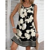 Zeagoo Womens Summer Dress 2026 Sleeveless Casual A-Line Tshirt Sundresses | Dress With Pocket,Floral Print,Crewneck,Aline Flowy Swing Mini Dress,Loose Tank Tshirt Dress,For Beach Vocation(Sf350)