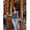 Zeagoo Womens Tank Tops V Neck Ribbed Knit Slim Fit Basic Sleeveless Tops | Trendy Casual Summer Clothes, Cute Going Out Top,Basic Tee,Business Casual Outfits,Summer Fashion 2026(Dark Blue)