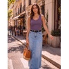 Zeagoo Womens Tank Tops V Neck Ribbed Knit Slim Fit Basic Sleeveless Tops | Trendy Casual Summer Clothes, Cute Going Out Top,Basic Tee,Business Casual Outfits,Summer Fashion 2026(Dark Purple)