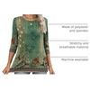 Zeagoo Women’s Casual 3/4 Sleeve T-Shirts Round Neck Tunic Tops Work Blouse | Basic tees, 3/4 length sleeve shirts, Business casual outfits, Boho tops, 2026 fall fashion clothes, Ladies blouses(Pa171)
