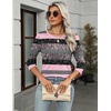 Zeagoo Women’s Casual 3/4 Sleeve T-Shirts Round Neck Tunic Tops Work Blouse | Basic tees, 3/4 length sleeve shirts, Business casual outfits, Boho tops, 2026 fall fashion clothes, Ladies blouses(Pink Stripe-tz245)