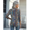 Zeagoo Women’s Casual 3/4 Sleeve T-Shirts Round Neck Tunic Tops Work Blouse | Basic tees, 3/4 length sleeve shirts, Business casual outfits, Boho tops, 2026 fall fashion clothes, Ladies blouses(Bohemia-mz779)