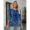 Zeagoo Women’s Casual 3/4 Sleeve T-Shirts Round Neck Tunic Tops Work Blouse | Basic tees, 3/4 length sleeve shirts, Business casual outfits, Boho tops, 2026 fall fashion clothes, Ladies blouses(Mz712)