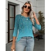 Zeagoo Women’s Casual 3/4 Sleeve T-Shirts Round Neck Tunic Tops Work Blouse | Basic tees, 3/4 length sleeve shirts, Business casual outfits, Boho tops, 2026 fall fashion clothes, Ladies blouses(Xh363)