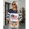Zeagoo Women’s Casual 3/4 Sleeve T-Shirts Round Neck Tunic Tops Work Blouse | Basic tees, 3/4 length sleeve shirts, Business casual outfits, Boho tops, 2026 fall fashion clothes, Ladies blouses(Flag-gq39)