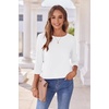 Zeagoo Women’s Casual 3/4 Sleeve T-Shirts Round Neck Tunic Tops Work Blouse | Basic tees, 3/4 length sleeve shirts, Business casual outfits, Boho tops, 2026 fall fashion clothes, Ladies blouses(White)