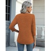Zeagoo Women’s Casual 3/4 Sleeve T-Shirts Round Neck Tunic Tops Work Blouse | Basic tees, 3/4 length sleeve shirts, Business casual outfits, Boho tops, 2026 fall fashion clothes, Ladies blouses(Pumpkin-ws86)