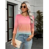 Zeagoo Women’s Casual 3/4 Sleeve T-Shirts Round Neck Tunic Tops Work Blouse | Basic tees, 3/4 length sleeve shirts, Business casual outfits, Boho tops, 2026 fall fashion clothes, Ladies blouses(Rainbow-jb218)