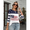 Zeagoo Women’s Casual 3/4 Sleeve T-Shirts Round Neck Tunic Tops Work Blouse | Basic tees, 3/4 length sleeve shirts, Business casual outfits, Boho tops, 2026 fall fashion clothes, Ladies blouses(Flag-gq39)