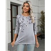 Zeagoo Women’s Casual 3/4 Sleeve T-Shirts Round Neck Tunic Tops Work Blouse | Basic tees, 3/4 length sleeve shirts, Business casual outfits, Boho tops, 2026 fall fashion clothes, Ladies blouses(Dh62)